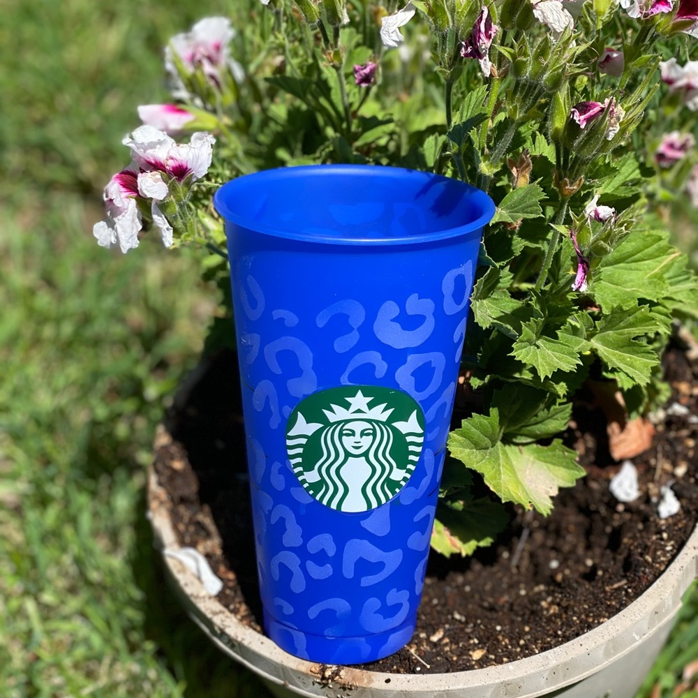 Etched color changing Starbucks cup